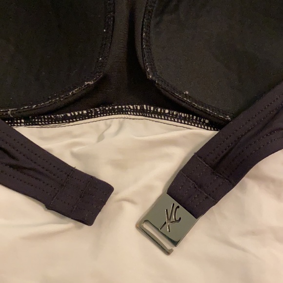 Kenneth Cole black bandeau one-piece swimsuit S - Picture 9 of 9